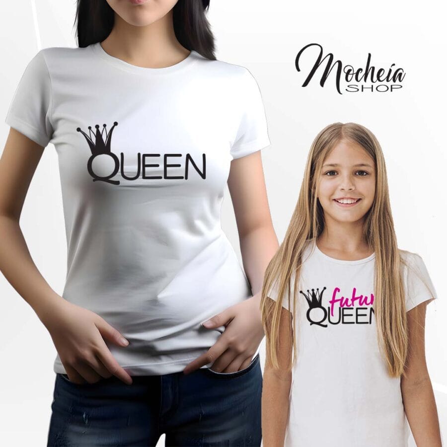 Coordinato T-shirt & Body Festa della Mamma "Future Queen" - immagine 3