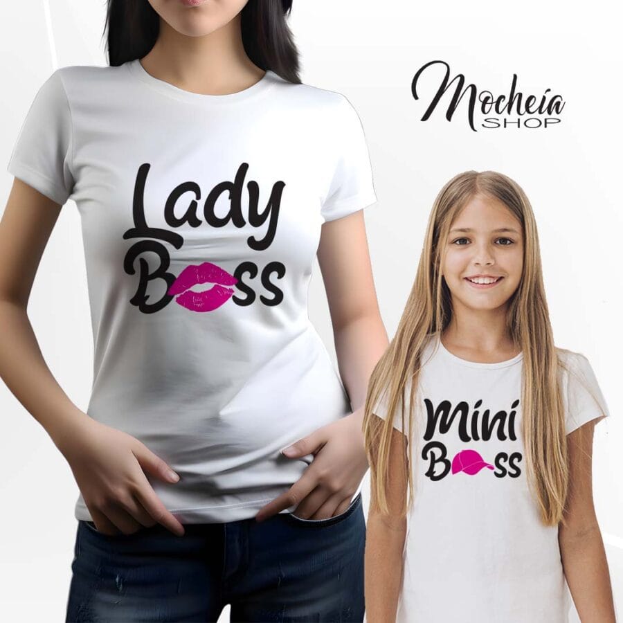 Coordinato T-shirt & Body Festa della Mamma "Boss" - immagine 5