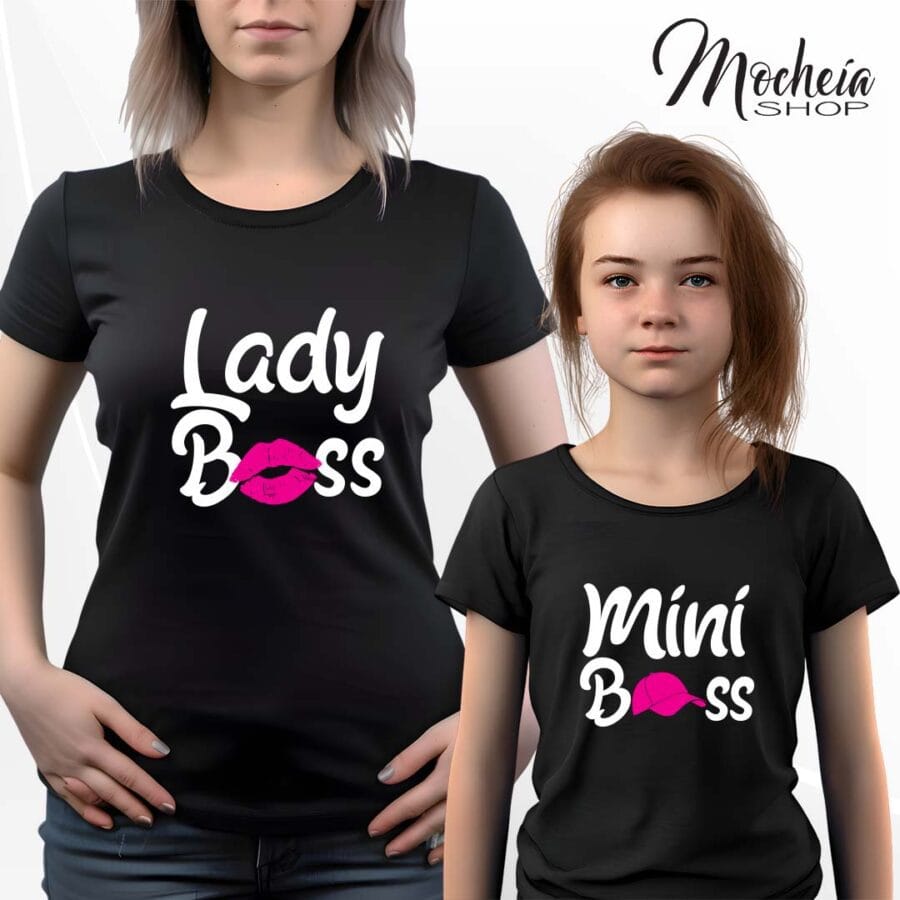 Coordinato T-shirt & Body Festa della Mamma "Boss" - immagine 8