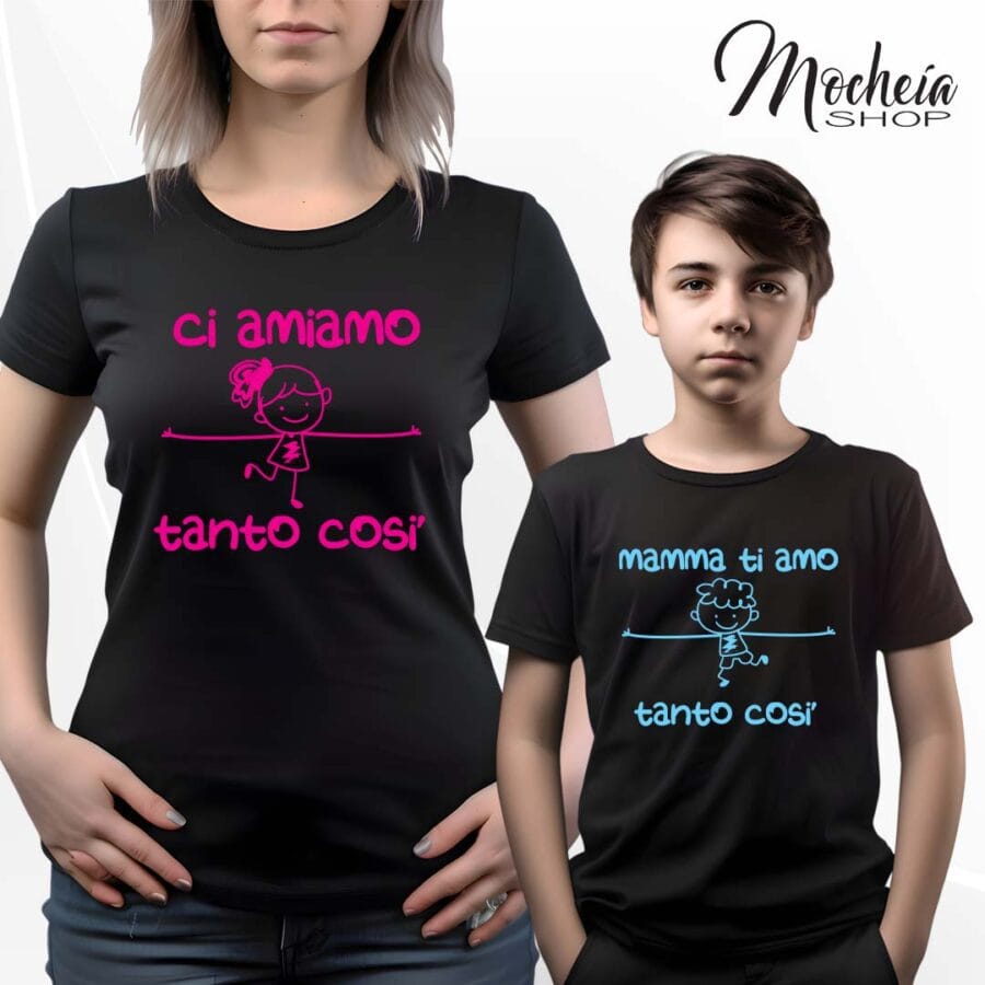 Coordinato T-shirt & Body Festa della Mamma "Ci Amiamo" - immagine 2