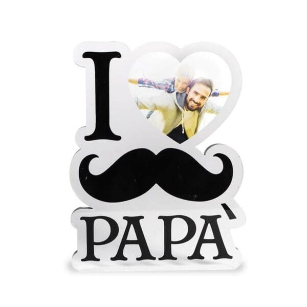 Plexiglass Personalizzato Con Foto Festa del papà "Baffi" Idea Regalo