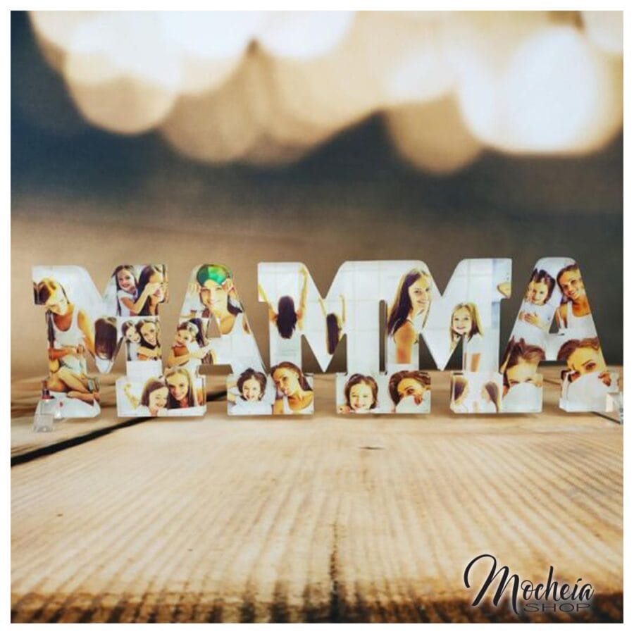 Plexiglass Personalizzato con foto Festa della Mamma "I Nostri Momenti" Idea Regalo