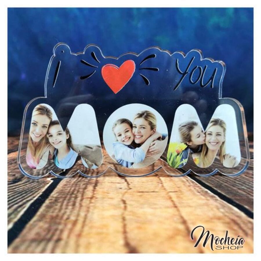 Plexiglass Personalizzato con foto Festa della Mamma "Sorrisi" Idea Regalo