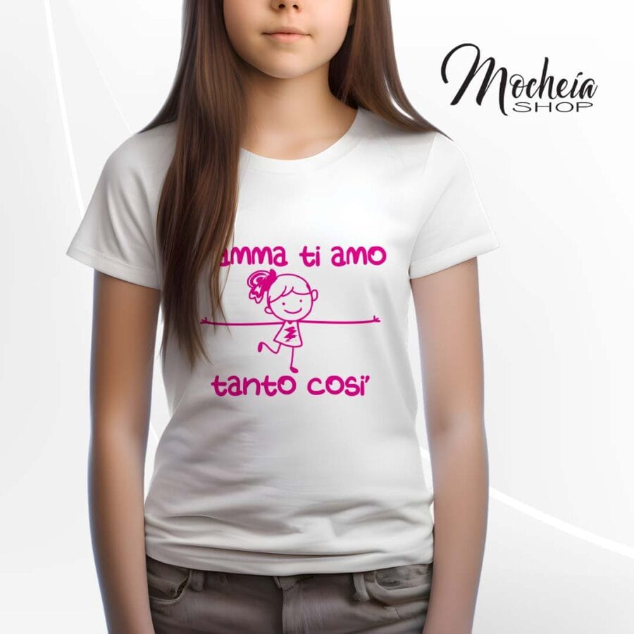 T-Shirt Bambino Festa della Mamma "Ci Amiamo Tanto" - immagine 4