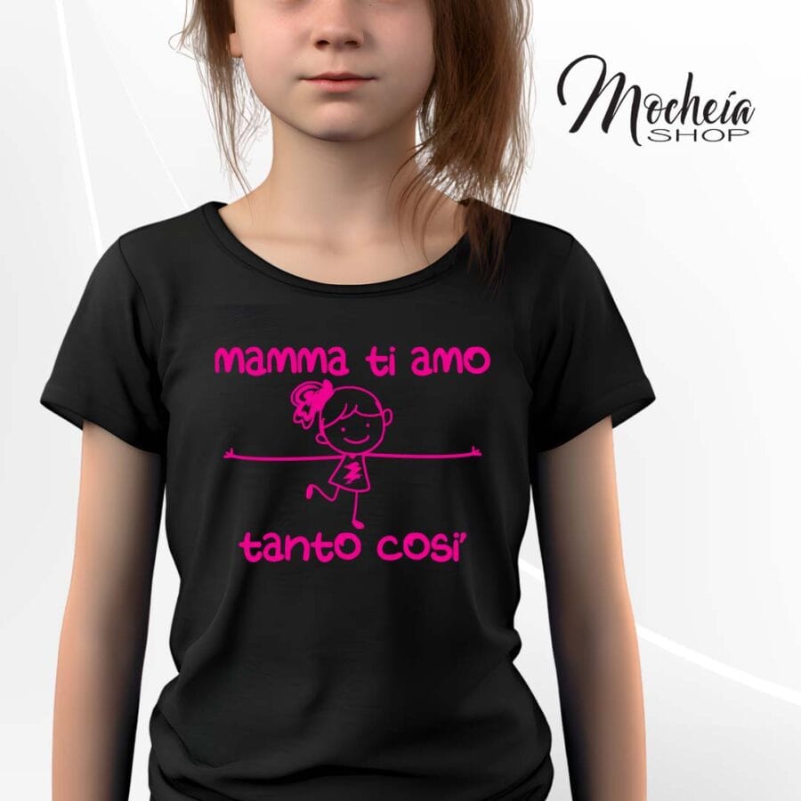T-Shirt Bambino Festa della Mamma "Ci Amiamo Tanto"