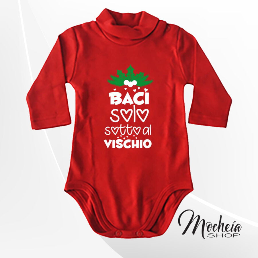 Body Lupetto Bambino "Baci" idea regalo Natale - immagine 2