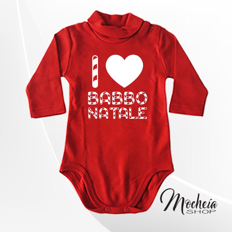 Body Lupetto Bambino "I Love" idea regalo Natale - immagine 2