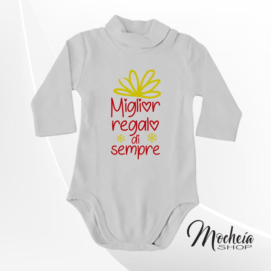 Body Lupetto Bambino "Miglior Regalo" idea regalo Natale