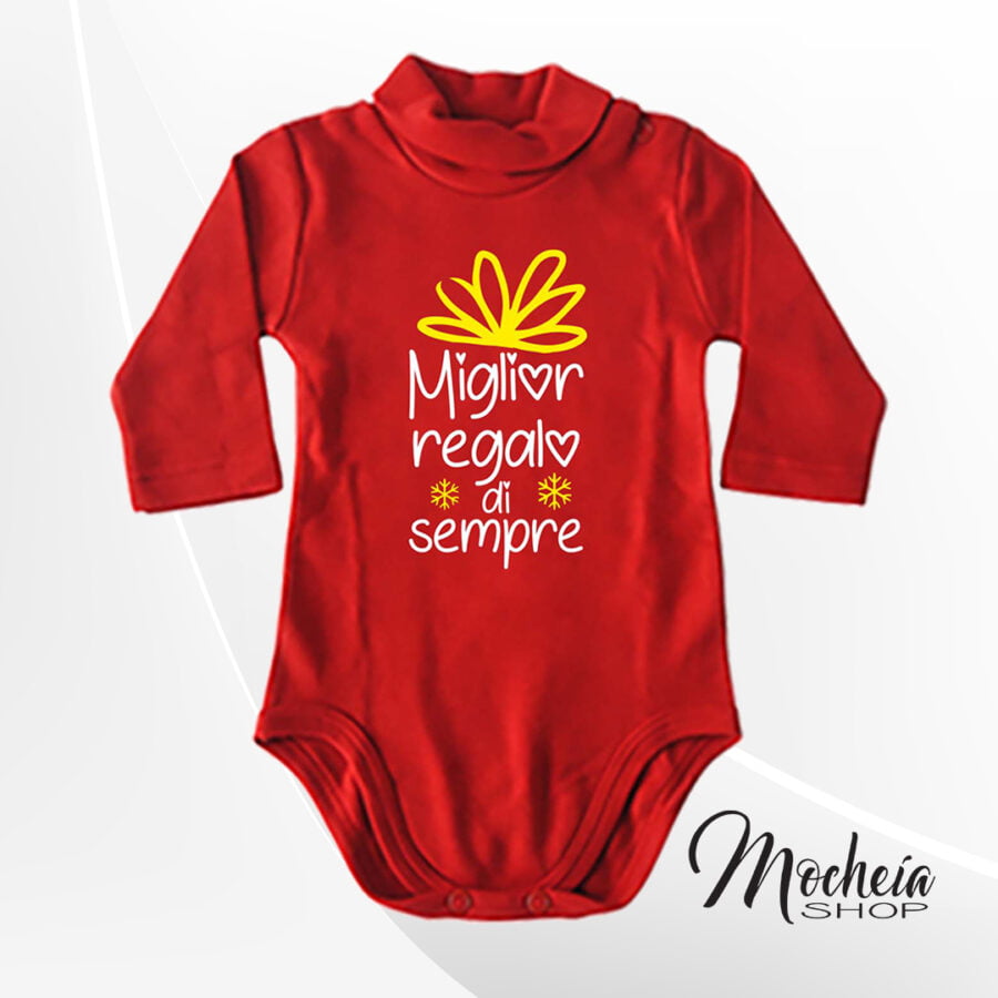 Body Lupetto Bambino "Miglior Regalo" idea regalo Natale - immagine 2